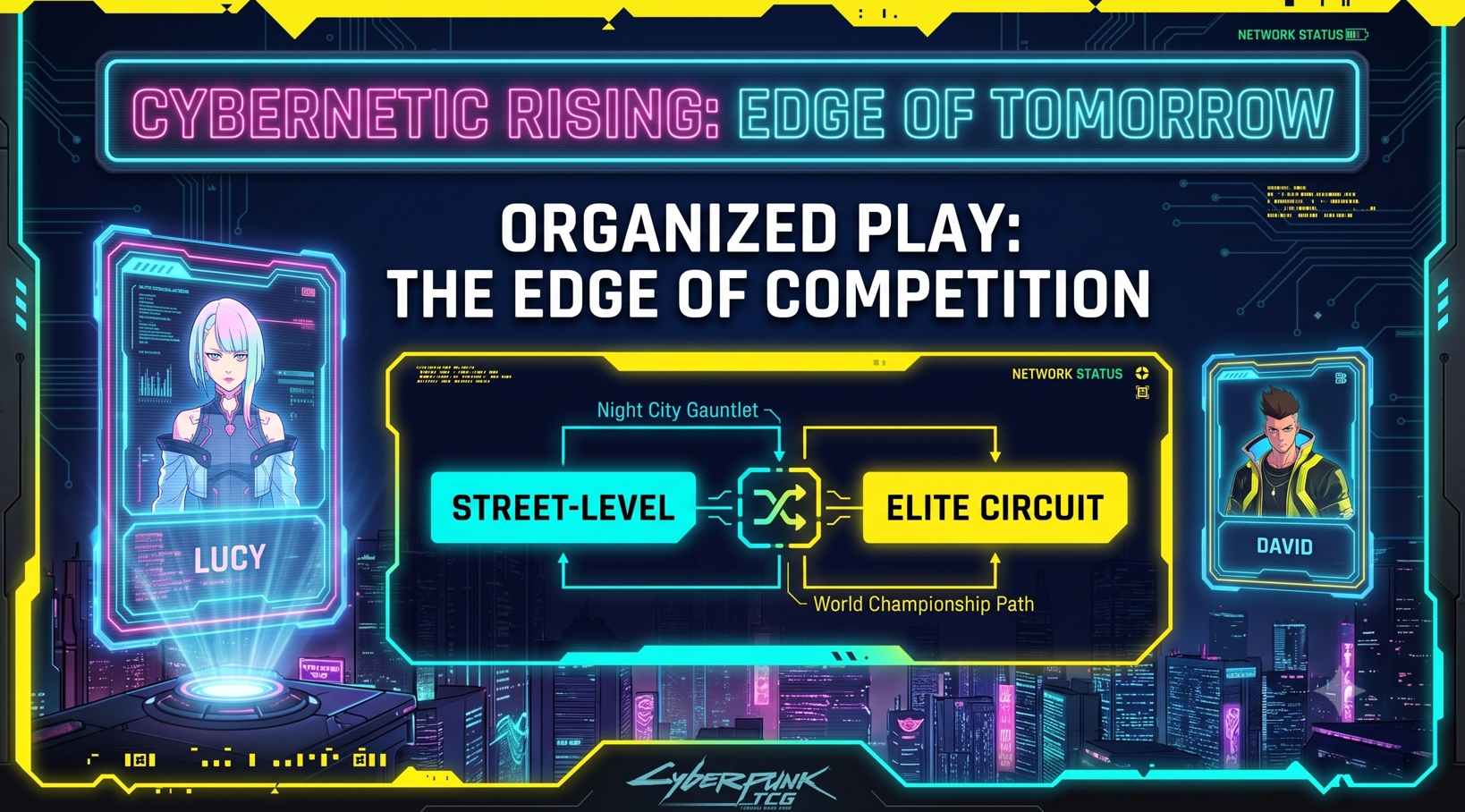 How Cyberpunk TCG Organized Play Will Actually Work (For People Who've Never Played a Card Game)