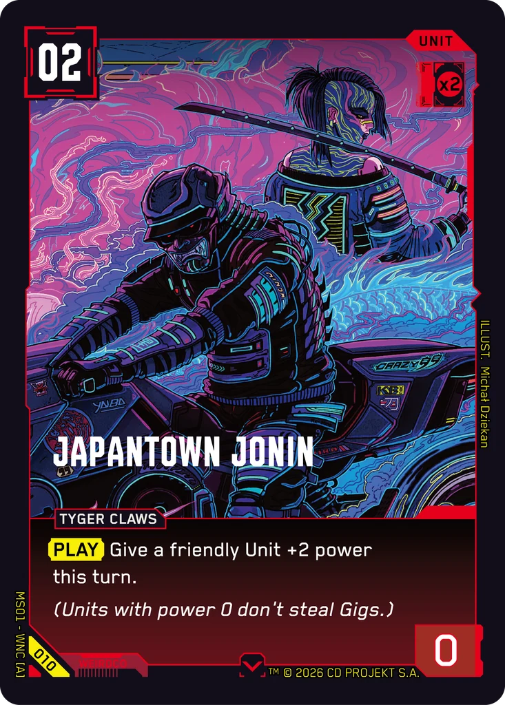 Japantown Jonin - Red Unit, cost 2
